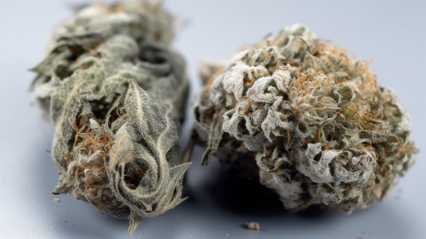 cannabis buds with visible mold