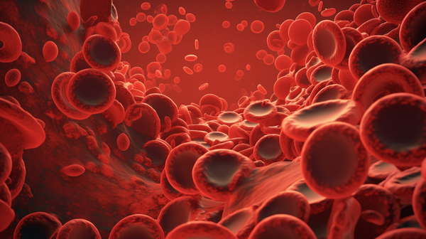 an illustration of blood cells