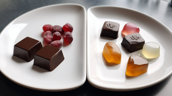 chocolate vs. gummy